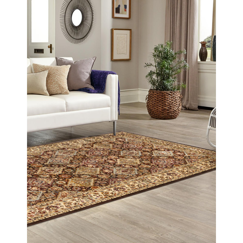Astoria Grand Niles Performance Brown Rug & Reviews Wayfair
